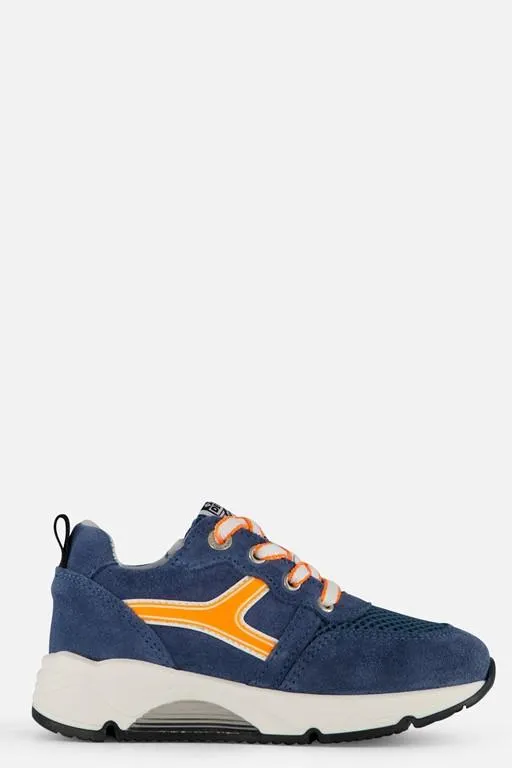 Sneakers blauw Leer