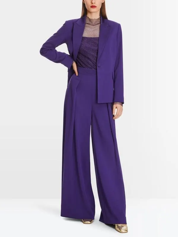 Blazer met satijnen revers