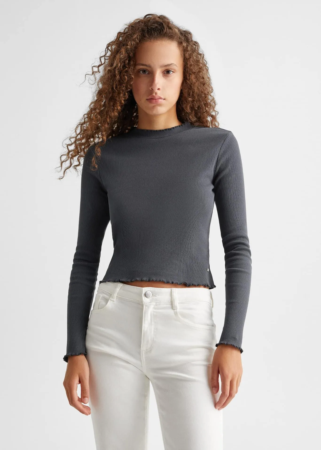 Katoenen T-shirt met lange mouwen