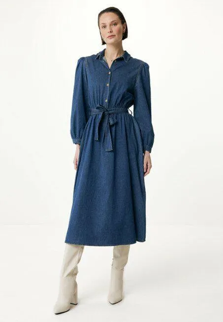 Flared T-shirt Jurk Denim