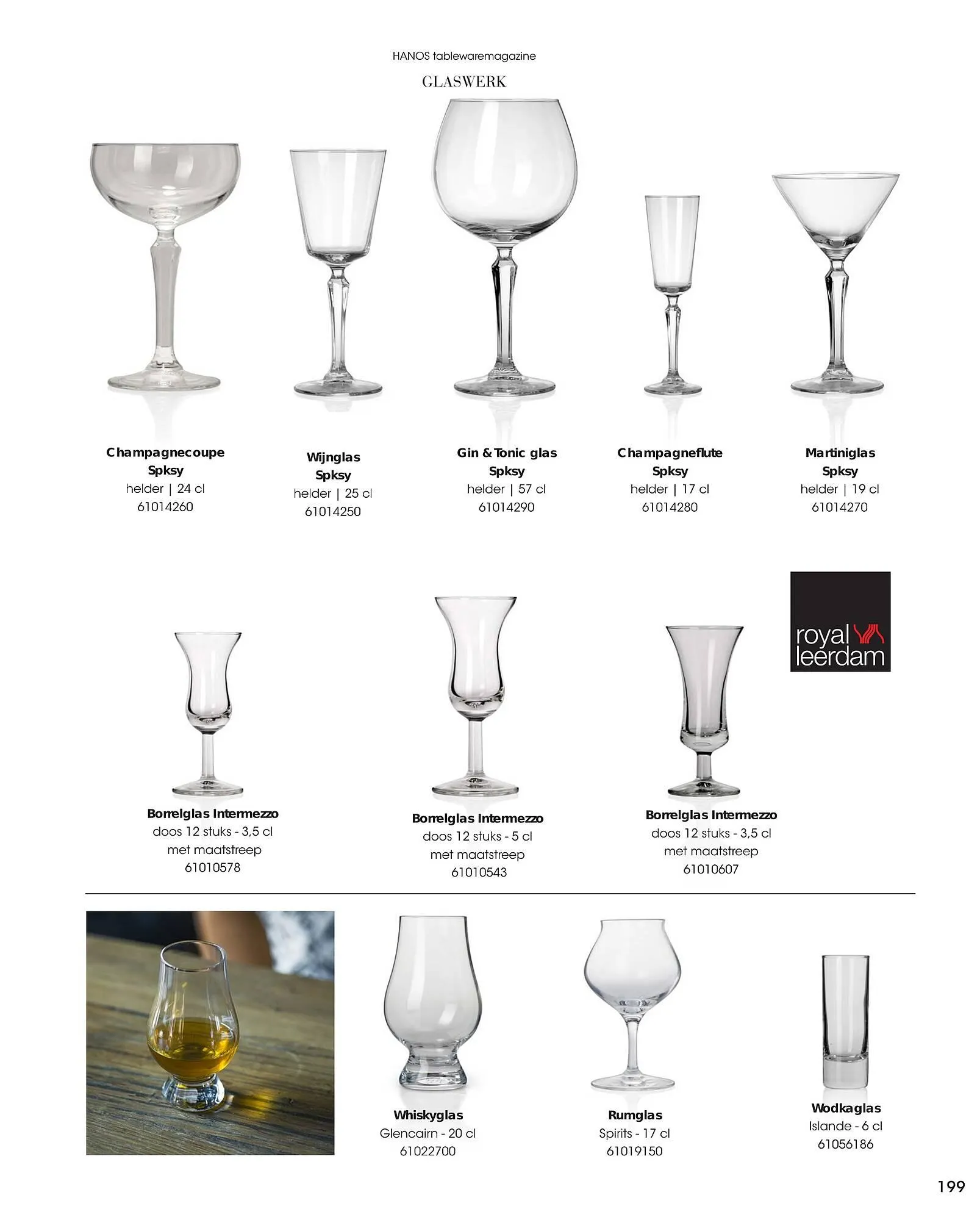 HANOS Tableware Magazine 2023-2024 van 1 januari tot 30 april 2024 - Folder pagina 199