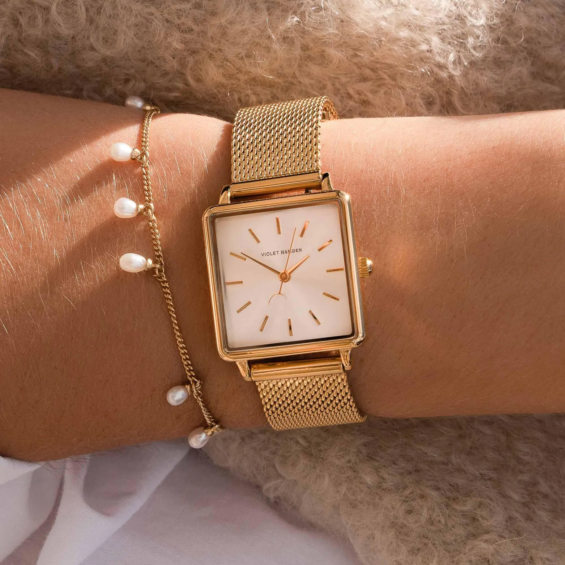 Dawn Base vierkant dameshorloge VH09024