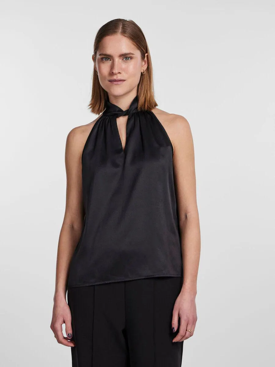 PCSILJA SATIJNEN HALTERTOP