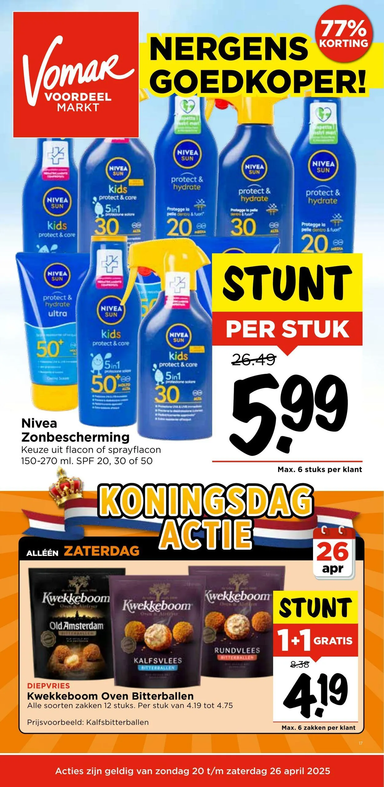 Vomar van 20 april tot 26 april 2025 - Folder pagina 1