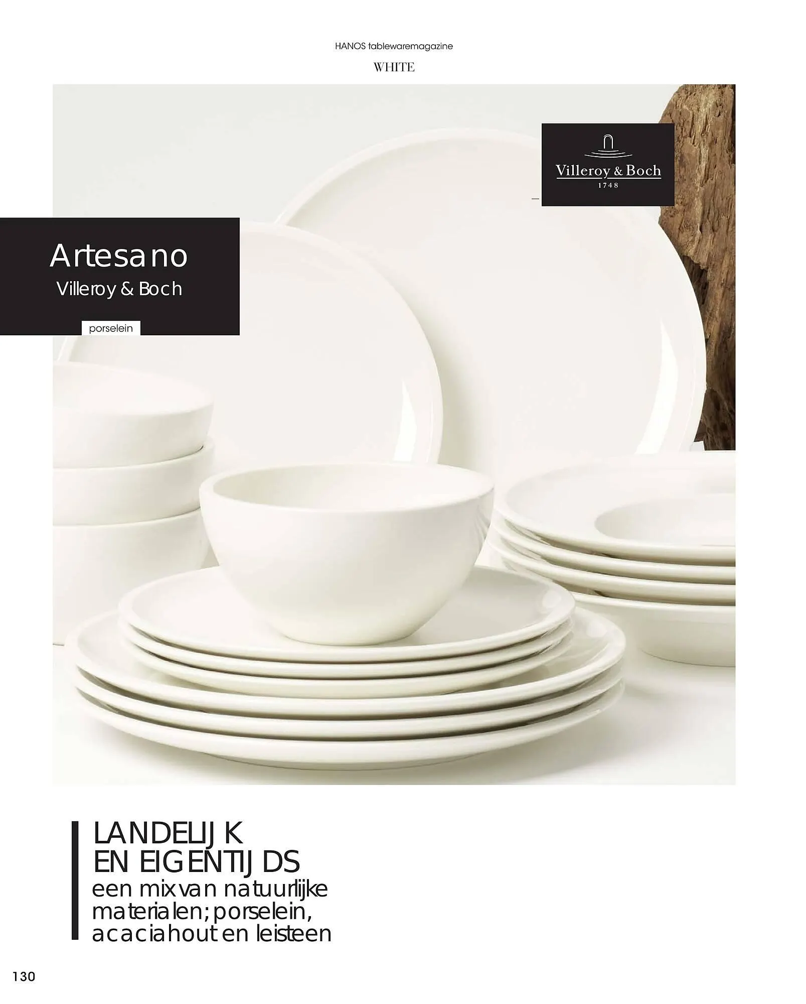 HANOS Tableware Magazine 2023-2024 van 1 januari tot 30 april 2024 - Folder pagina 130