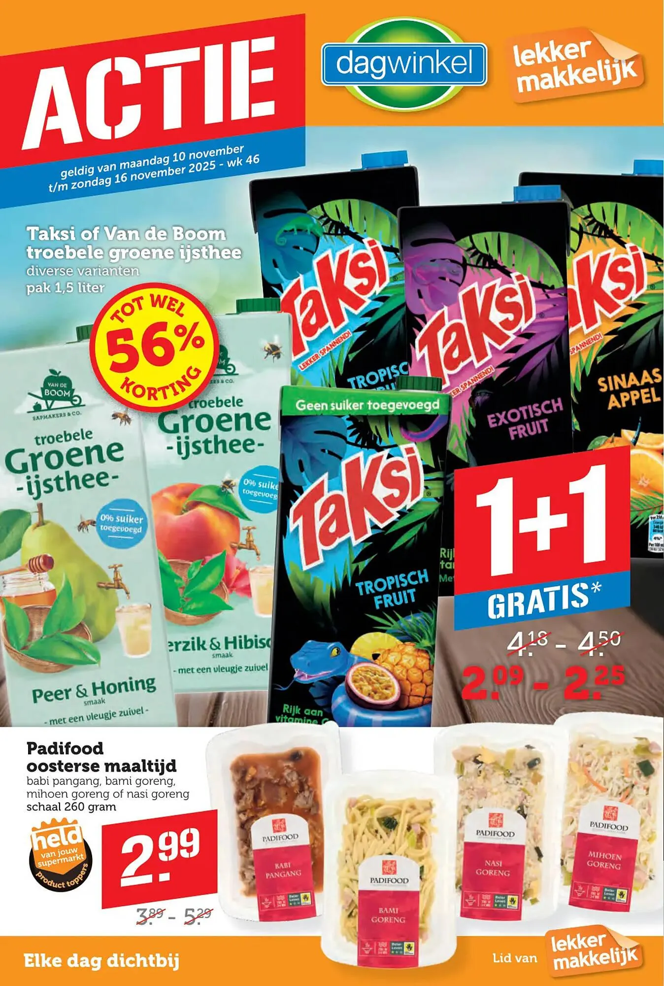 Dagwinkel folder van 10 november tot 16 november 2025 - Folder pagina 1