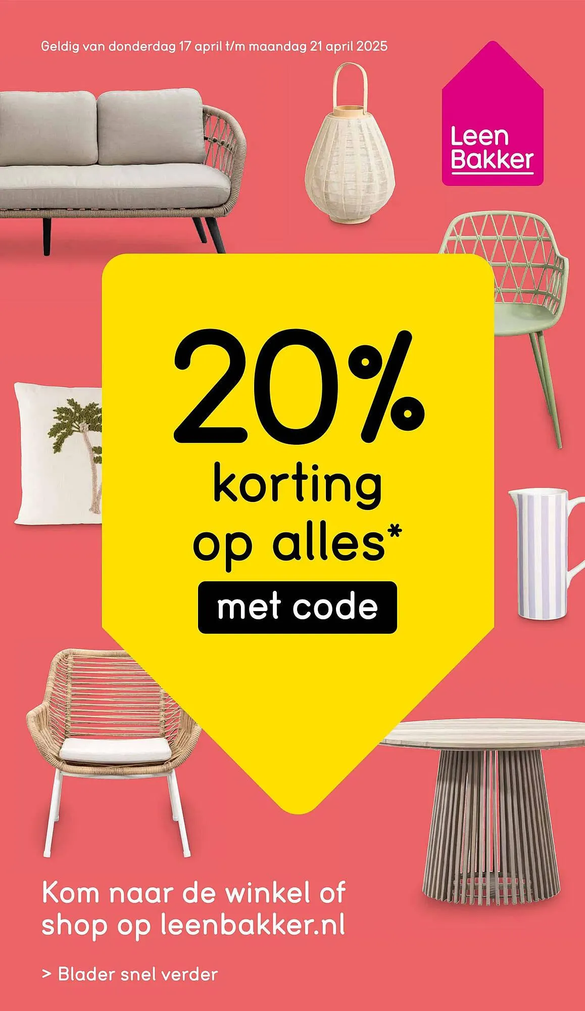 Leen Bakker folder van 17 april tot 21 april 2025 - Folder pagina 1