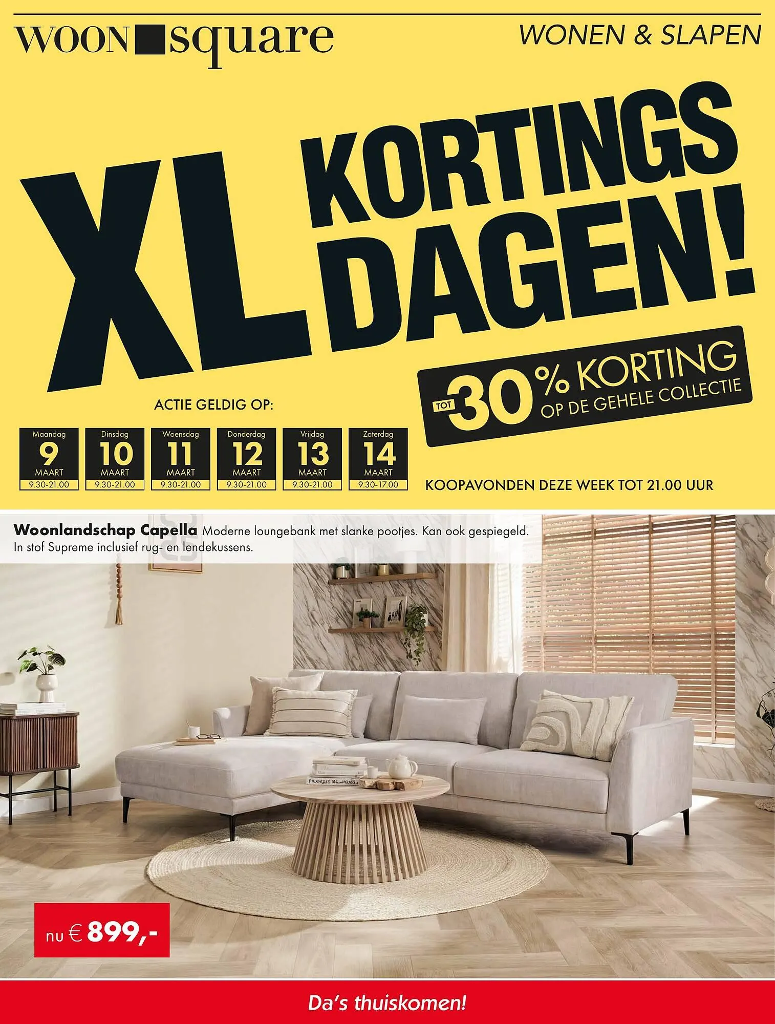 Woonsquare folder van 9 maart tot 14 maart 2026 - Folder pagina 1