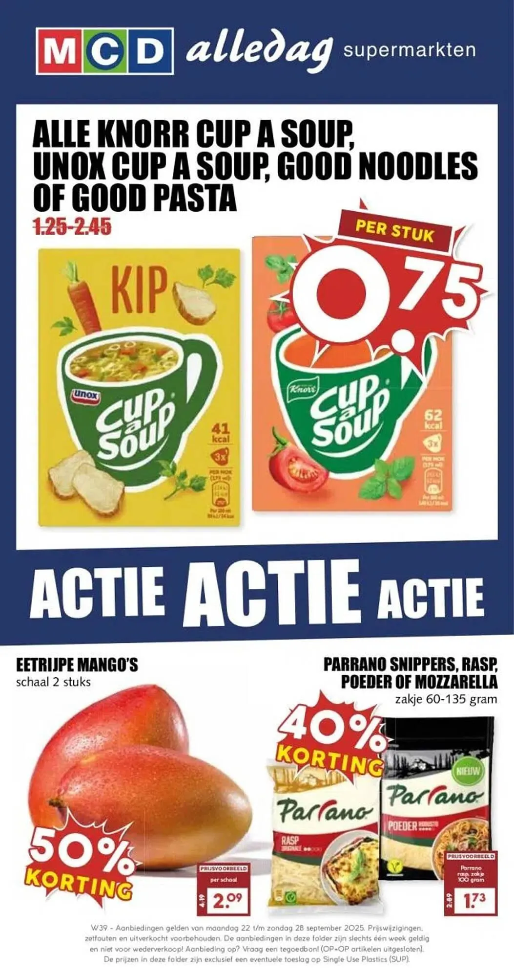MCD Supermarkt folder van 22 september tot 28 september 2025 - Folder pagina 1