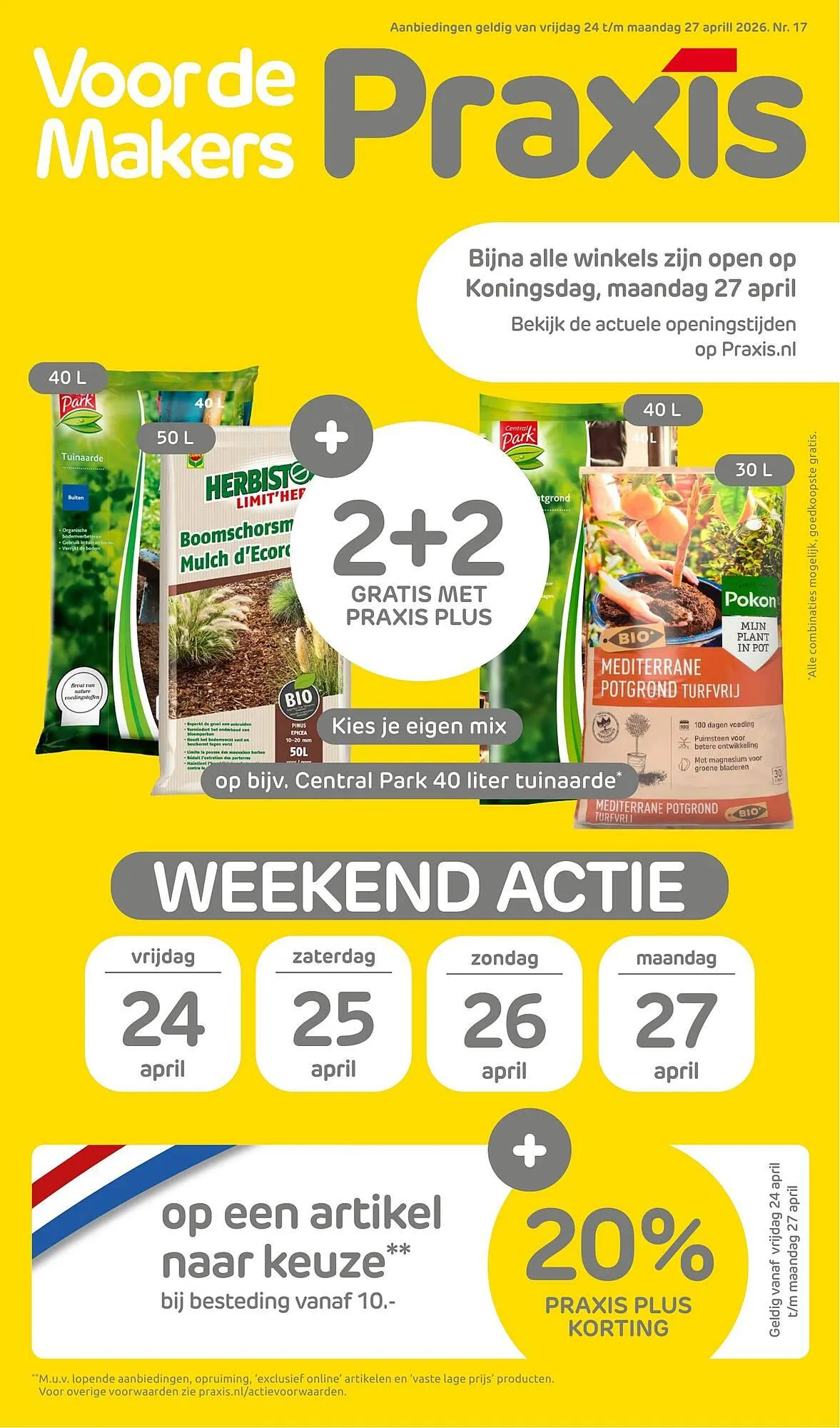 Praxis folder van 27 april tot 27 april 2026 - Folder pagina 1