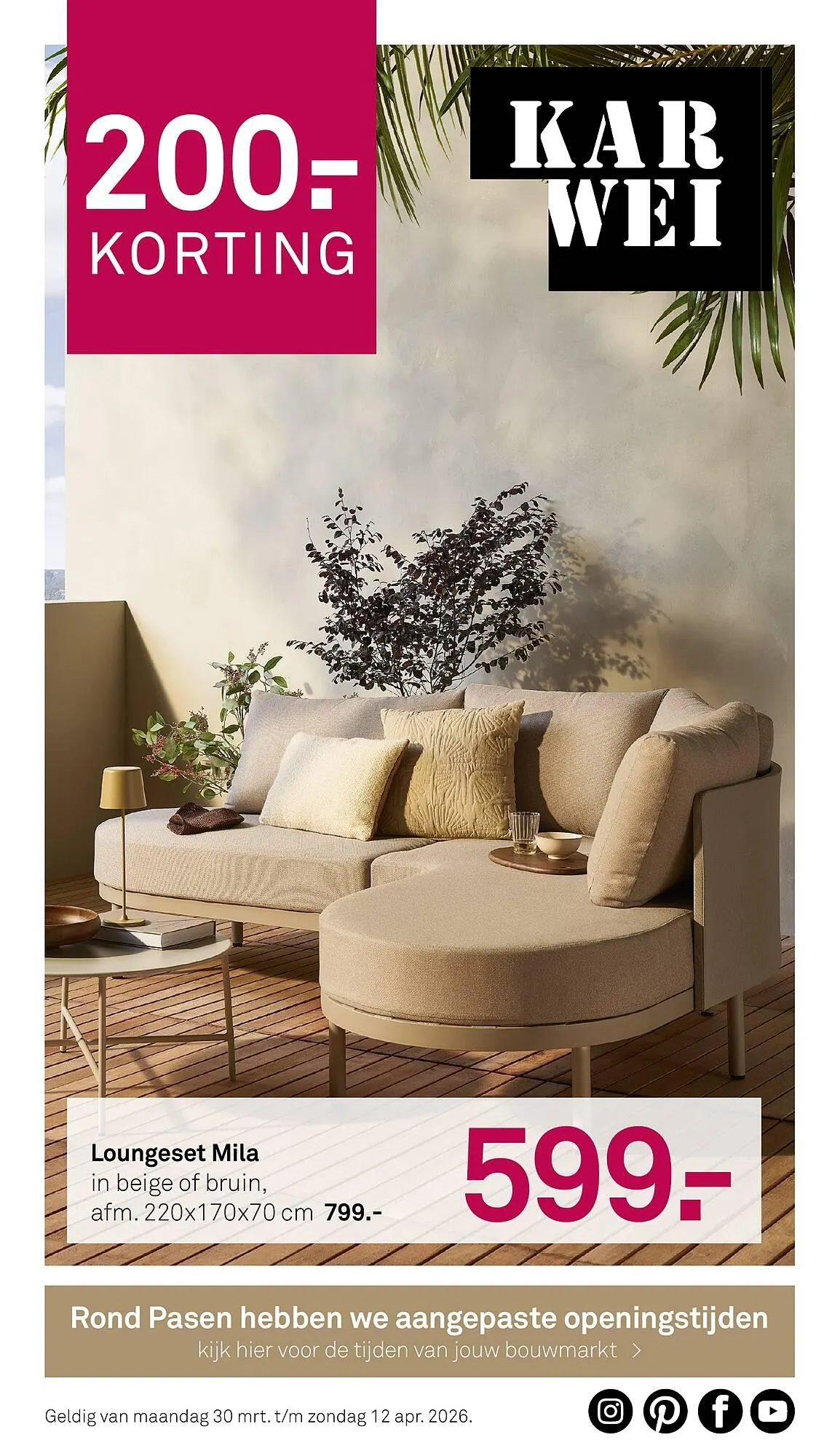 Karwei folder van 30 maart tot 12 april 2026 - Folder pagina 1