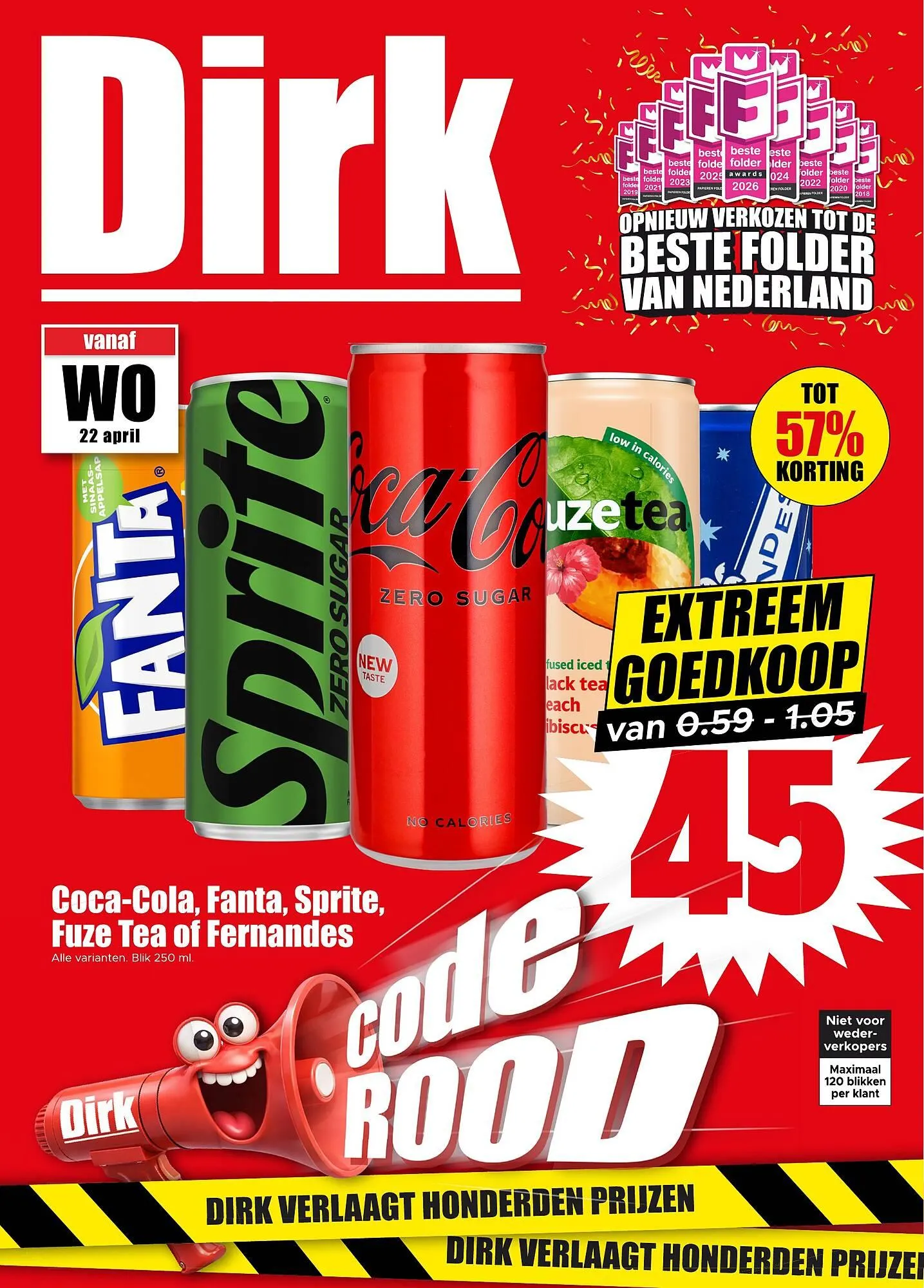 Dirk folder van 22 april tot 28 april 2026 - Folder pagina 1