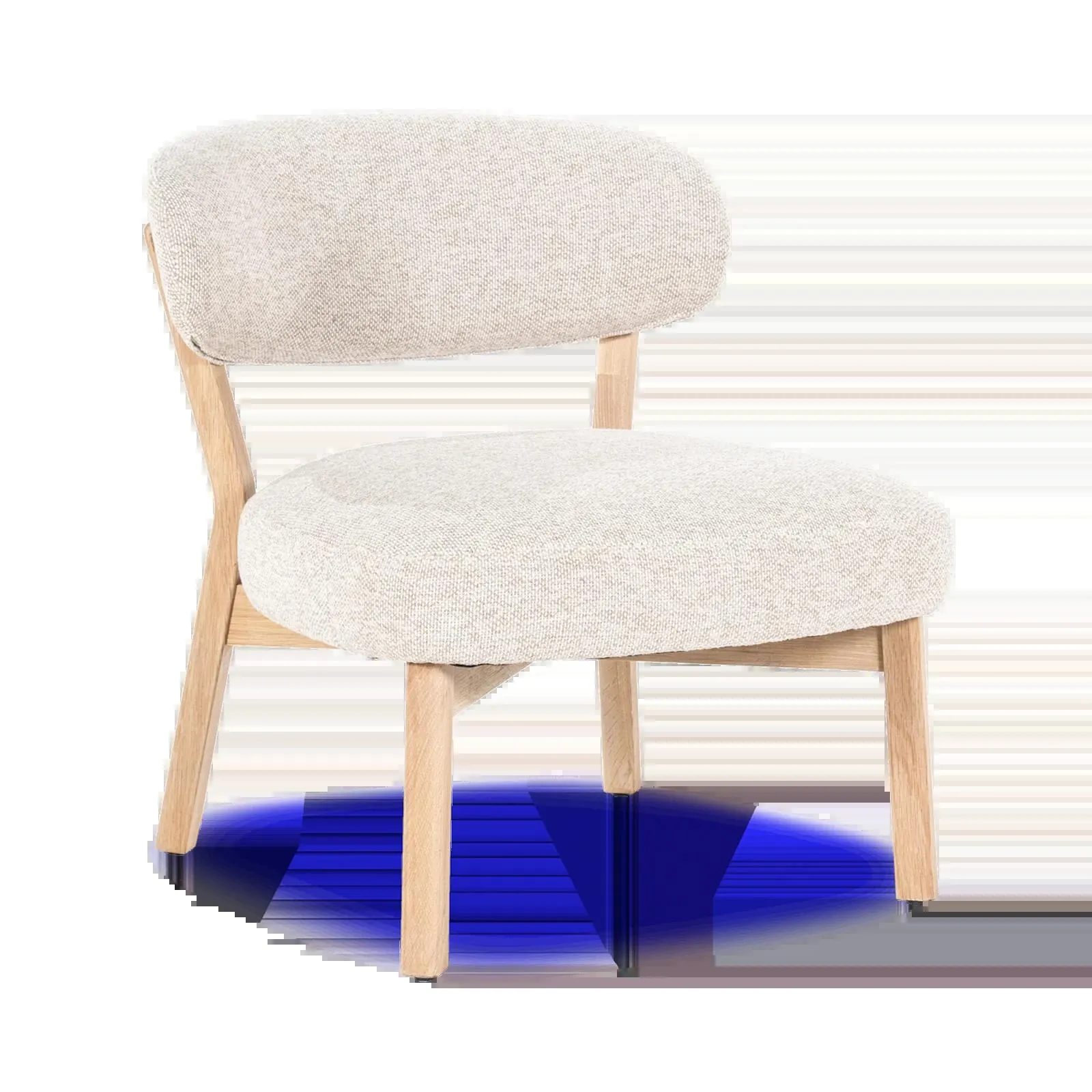 Fauteuil Mikky (Naturel) - Moon Taupe