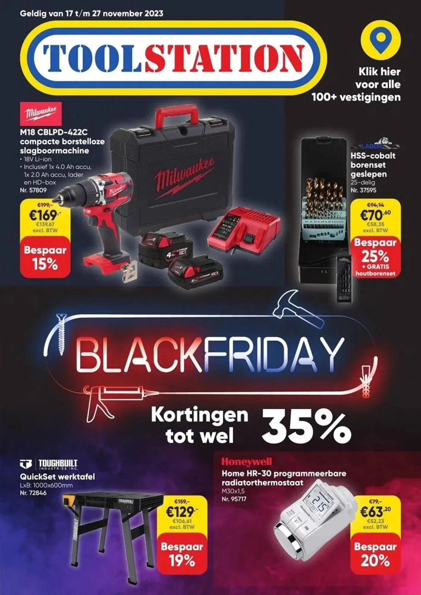 Toolstation folder van 17 november tot 27 november 2023 - Folder pagina 1