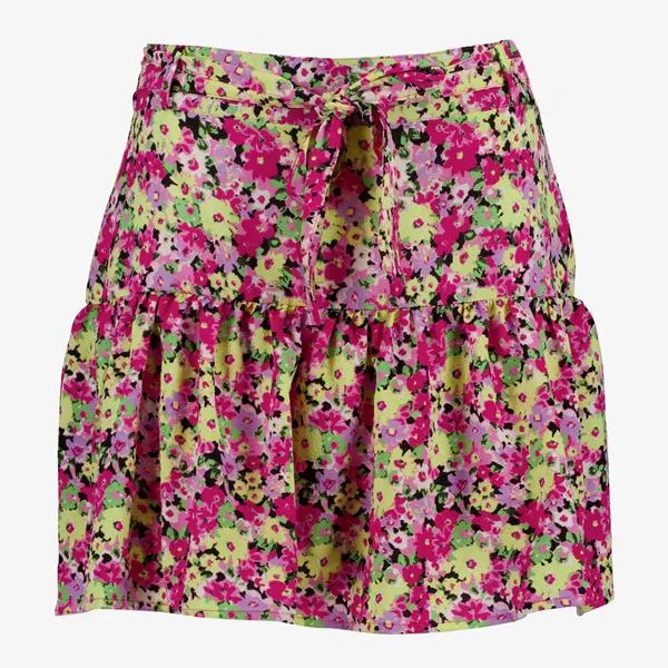 TwoDay dames skort roze met bloemenprint