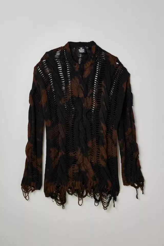 The Ragged Priest Explore Open Knit Sweater