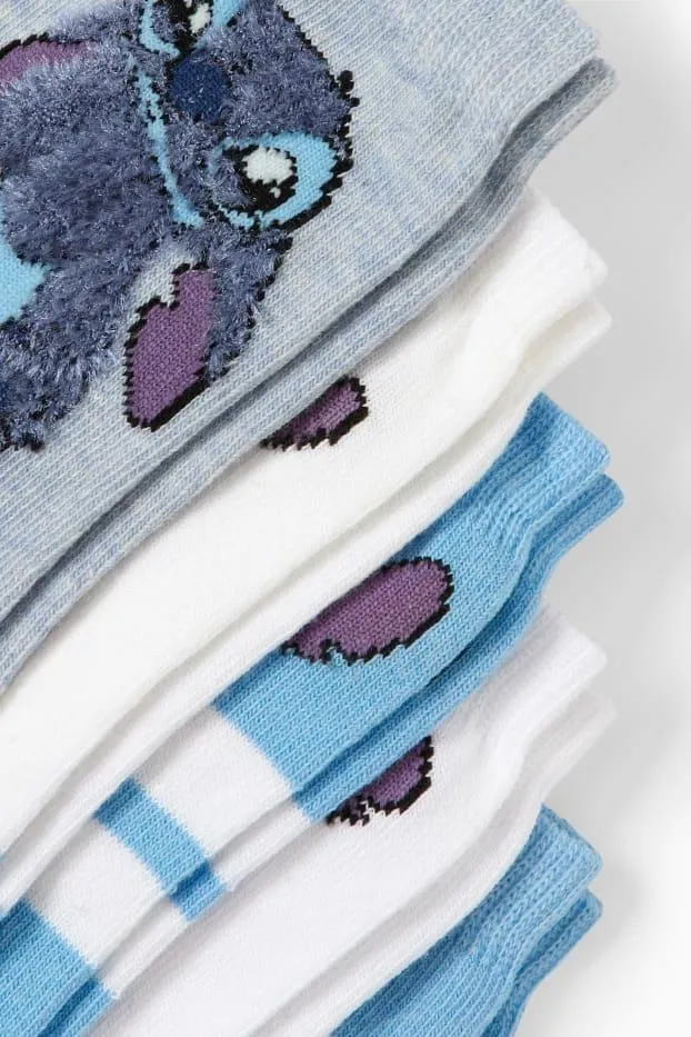 Multipack of 5 - Lilo & Stitch - socks with motif