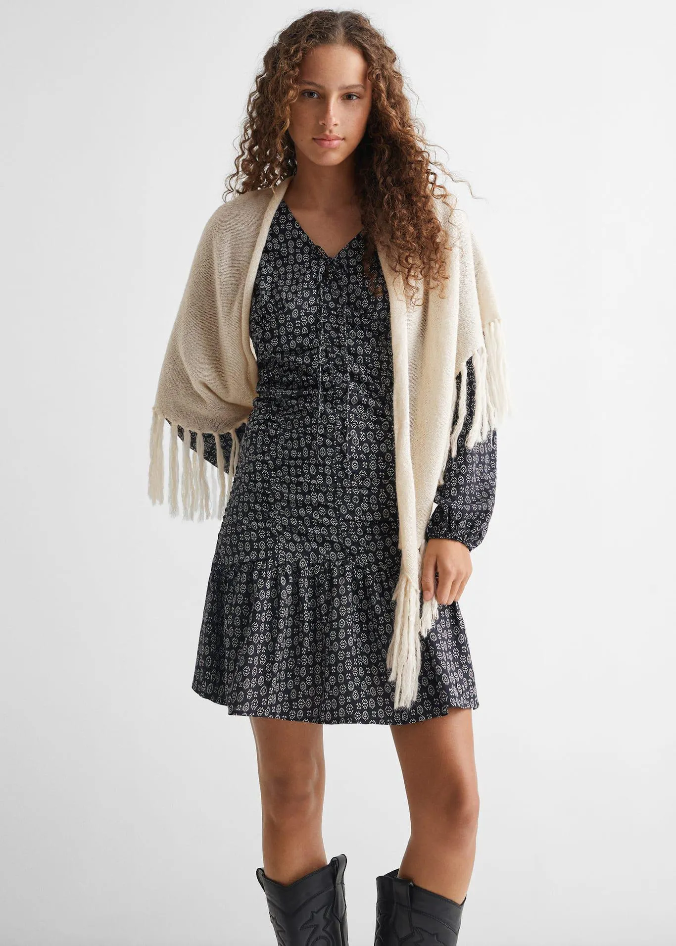 Poncho met franjes