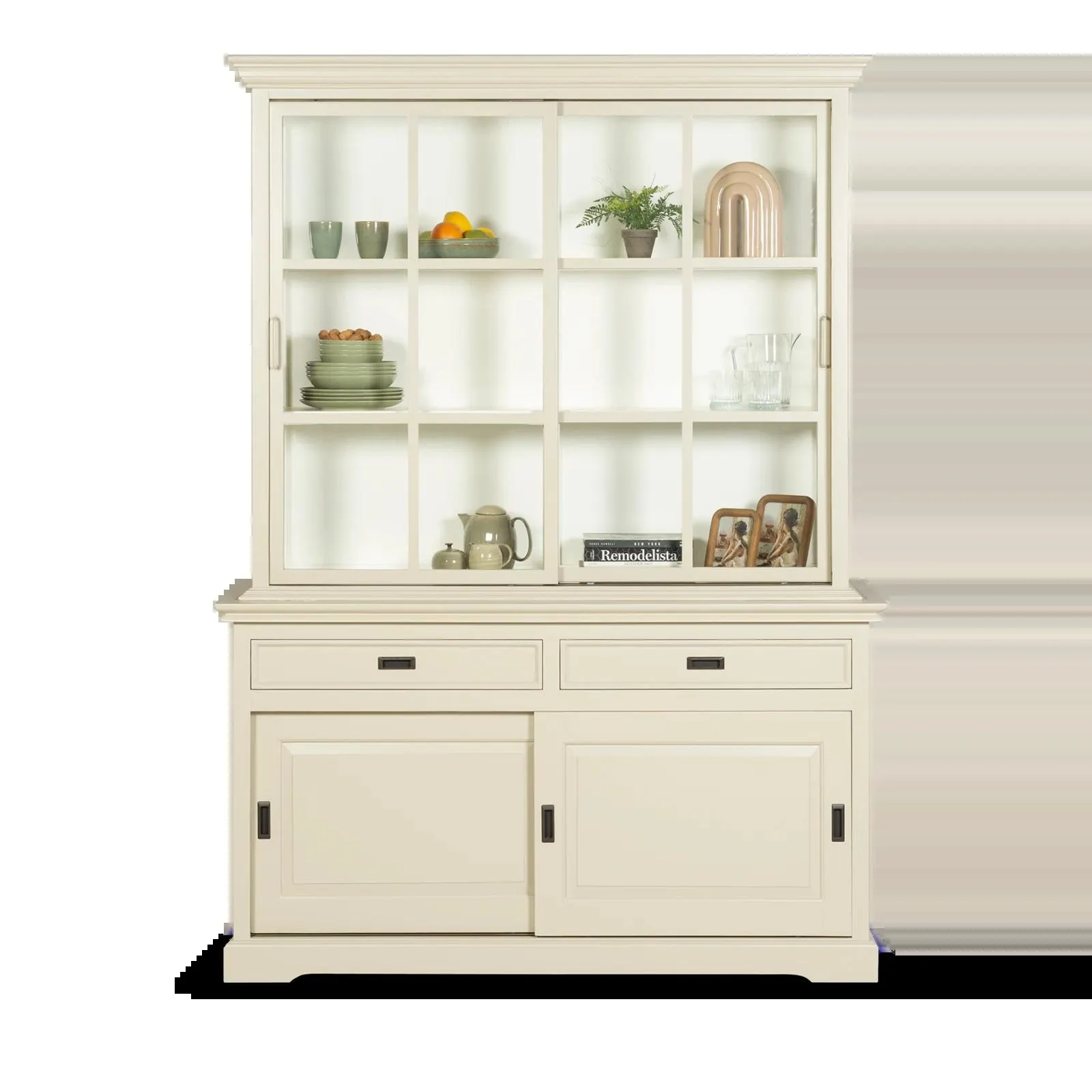 Schuifdeurkast Galleria - Sandstone/Purewhite