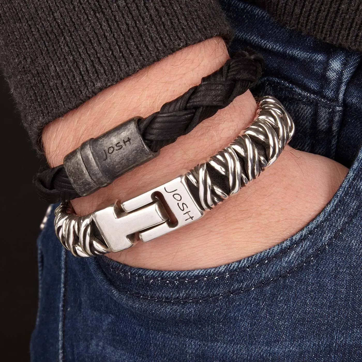 Silver Armband 03441-BRA (Lengte: 19.50 -21.50 CM)