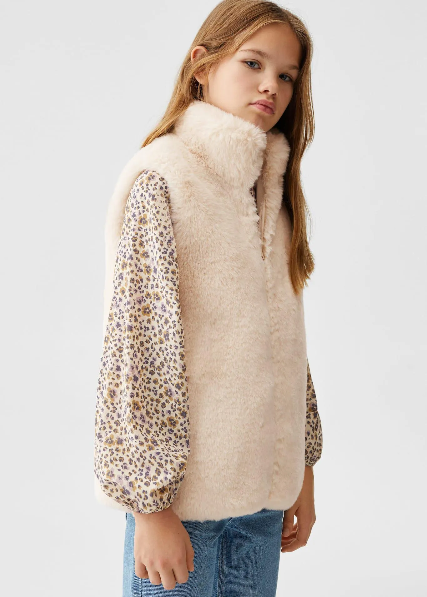 Imitatiebonten bodywarmer