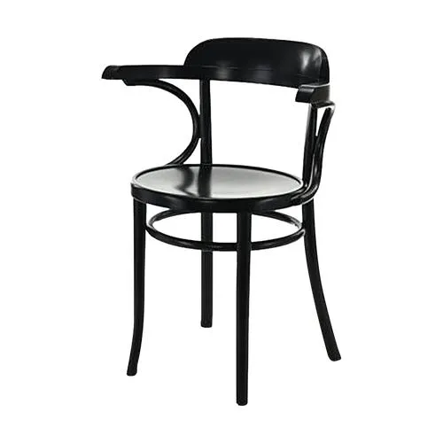 Fameg Thijs Houten Eetkamerstoel Zwart - Met Armleuning