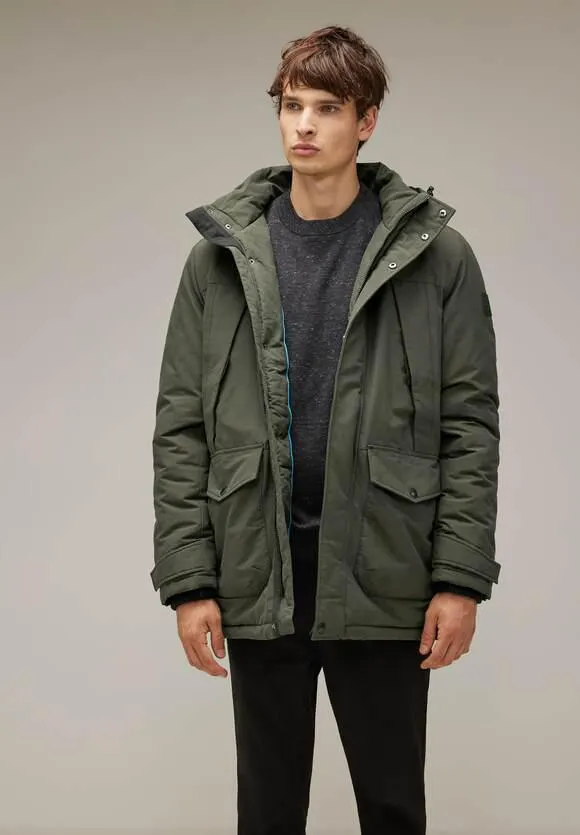 Sportieve parka met capuchon