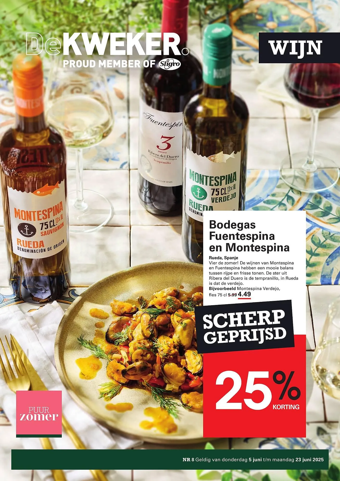 De Kweker folder van 5 juni tot 23 juni 2025 - Folder pagina 1