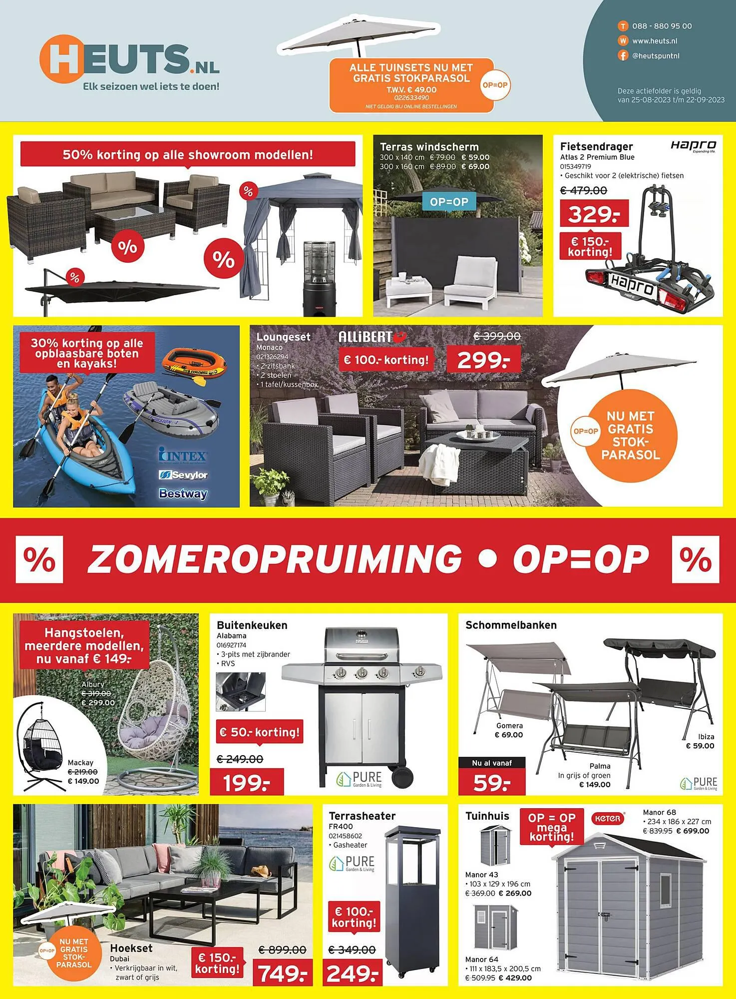 Heuts folder van 25 augustus tot 22 september 2023 - Folder pagina 1