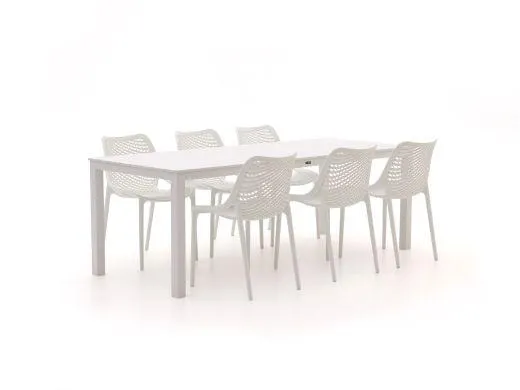 Forza Ripi/Menzano 220cm dining tuinset 7-delig stapelbaar