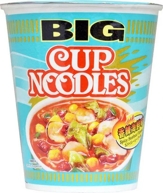 Nissin Big Cup Instant Noedels Pittige Zeevruchten Smaak 103g