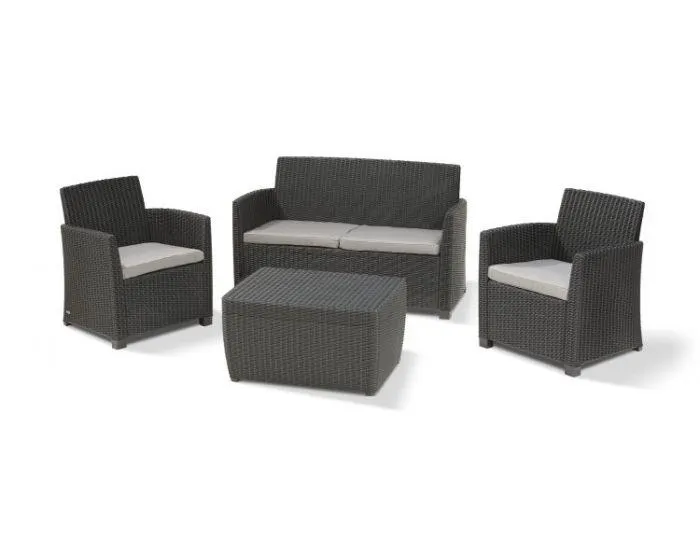 Allibert "Mia" Stoel-Bank Loungeset - Wicker