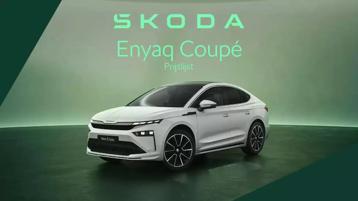 Škoda Enyaq Coupé prijslijst per 9 januari 2025 van 9 januari tot 9 januari 2026 - Folder pagina 1