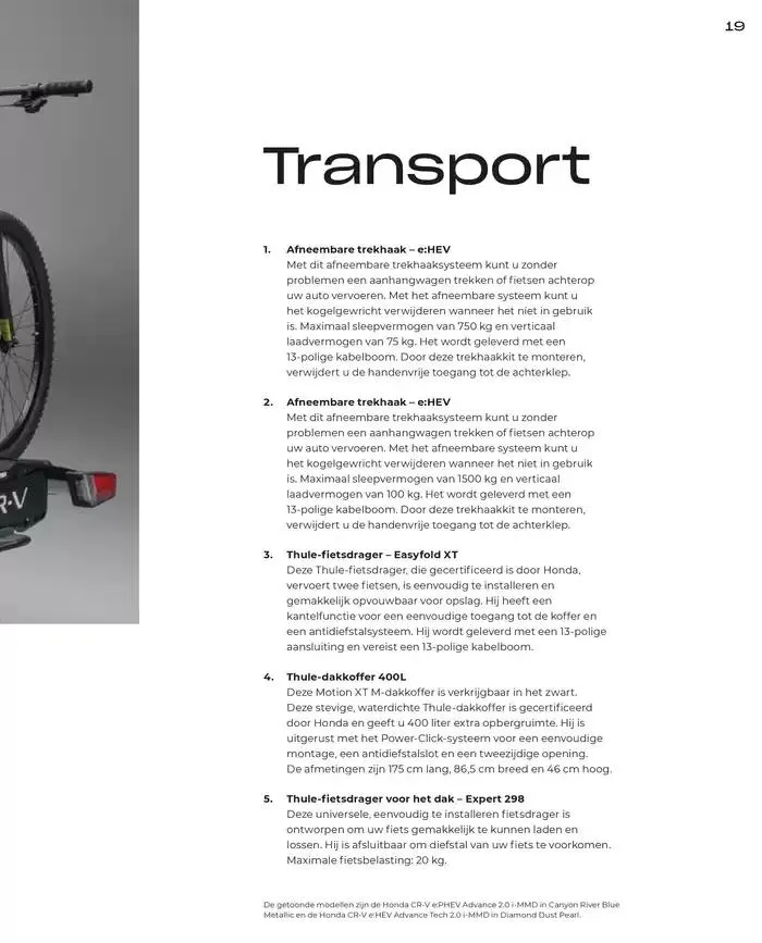 CR-V Accessories van 19 november tot 30 juni 2025 - Folder pagina 19