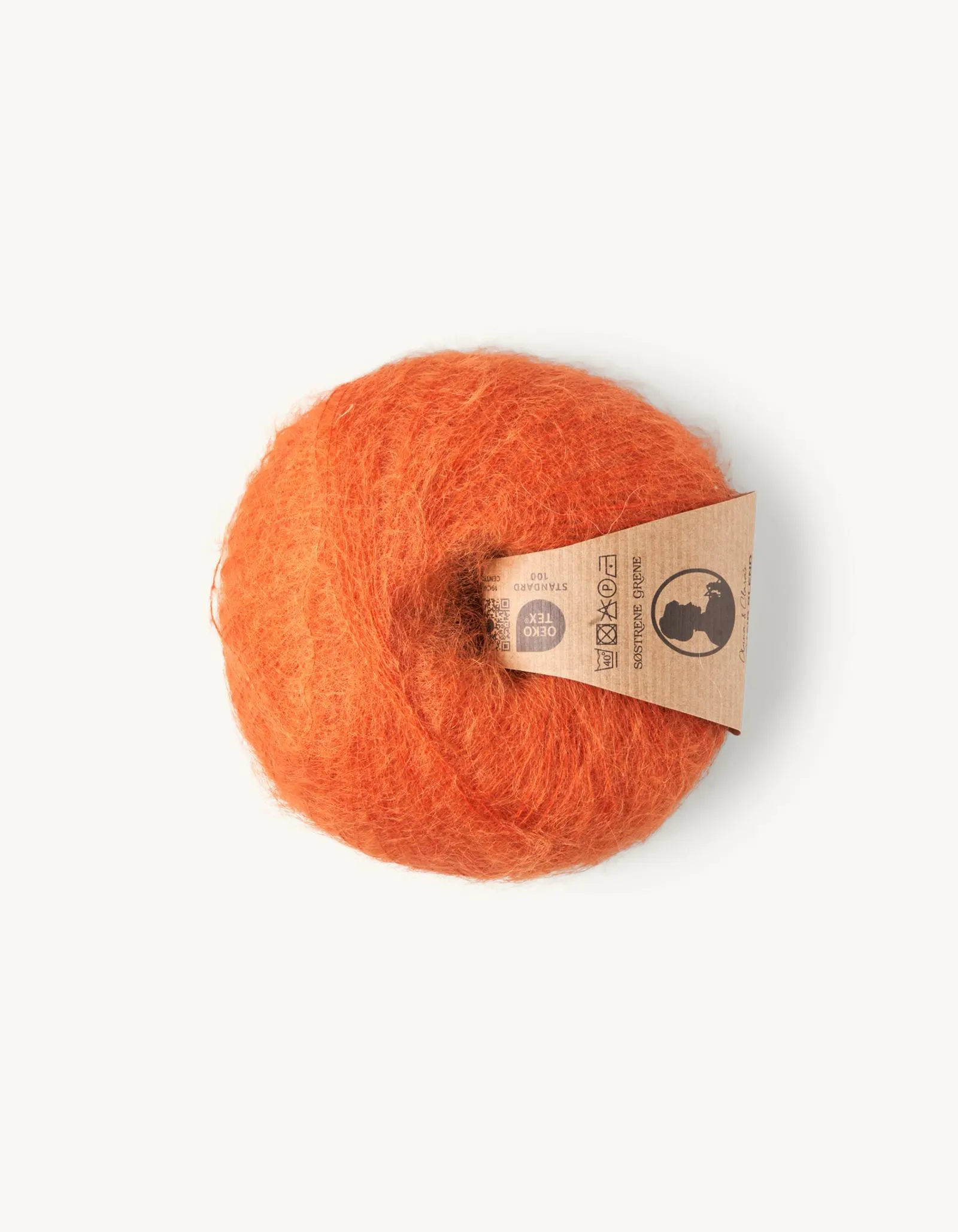 Mohairgaren met nylon