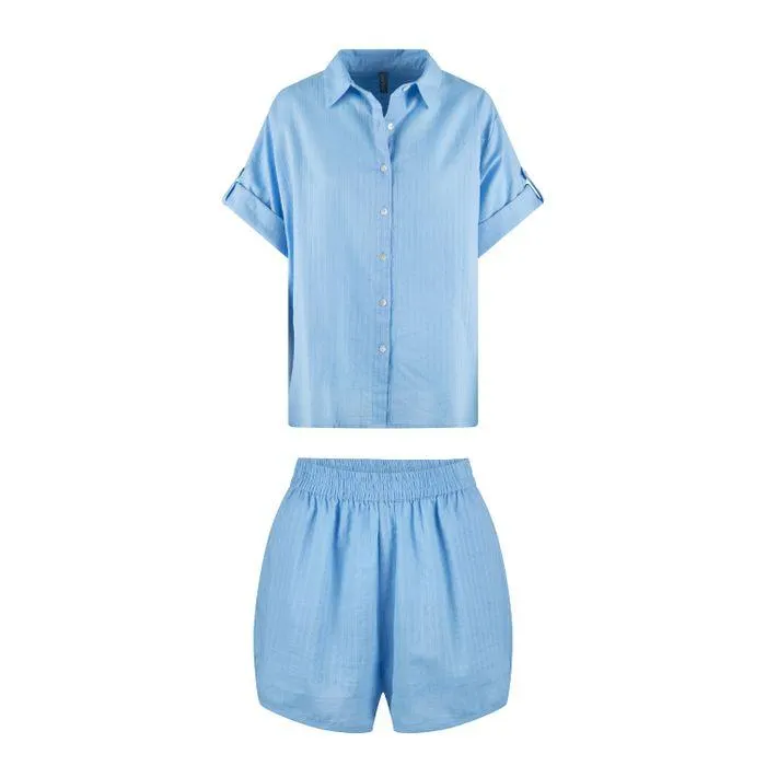 shortama set dames bonnie blue