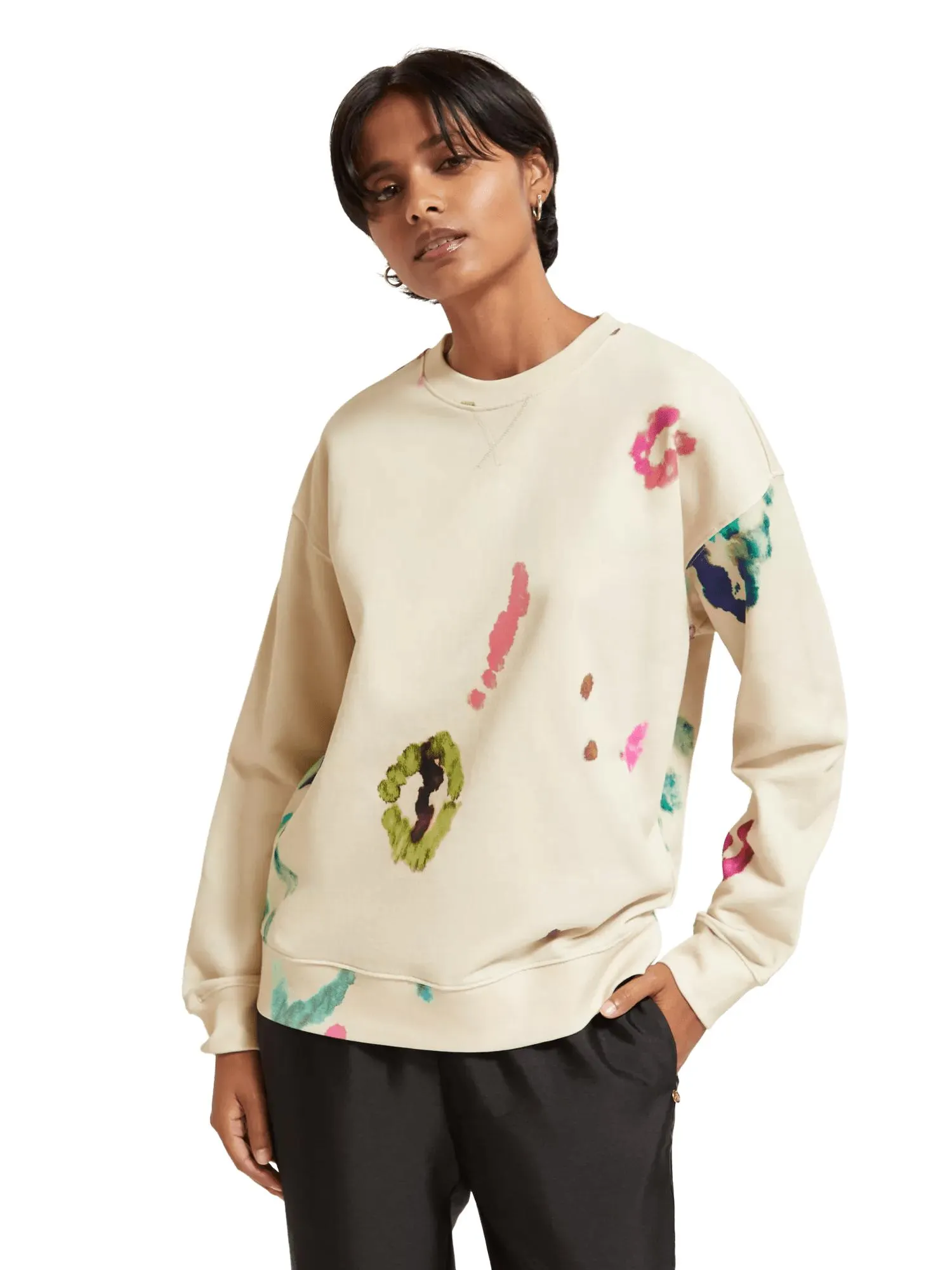 Painted galaxy sweatshirt