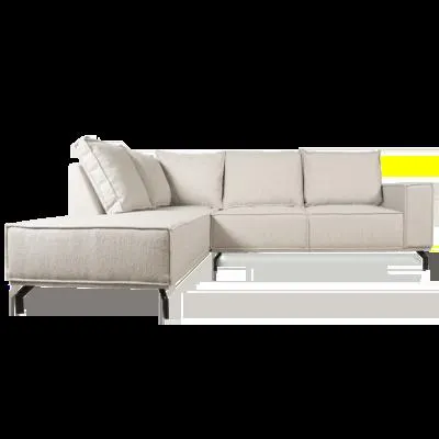 Hoekbank Ron Boucle Naturel Links