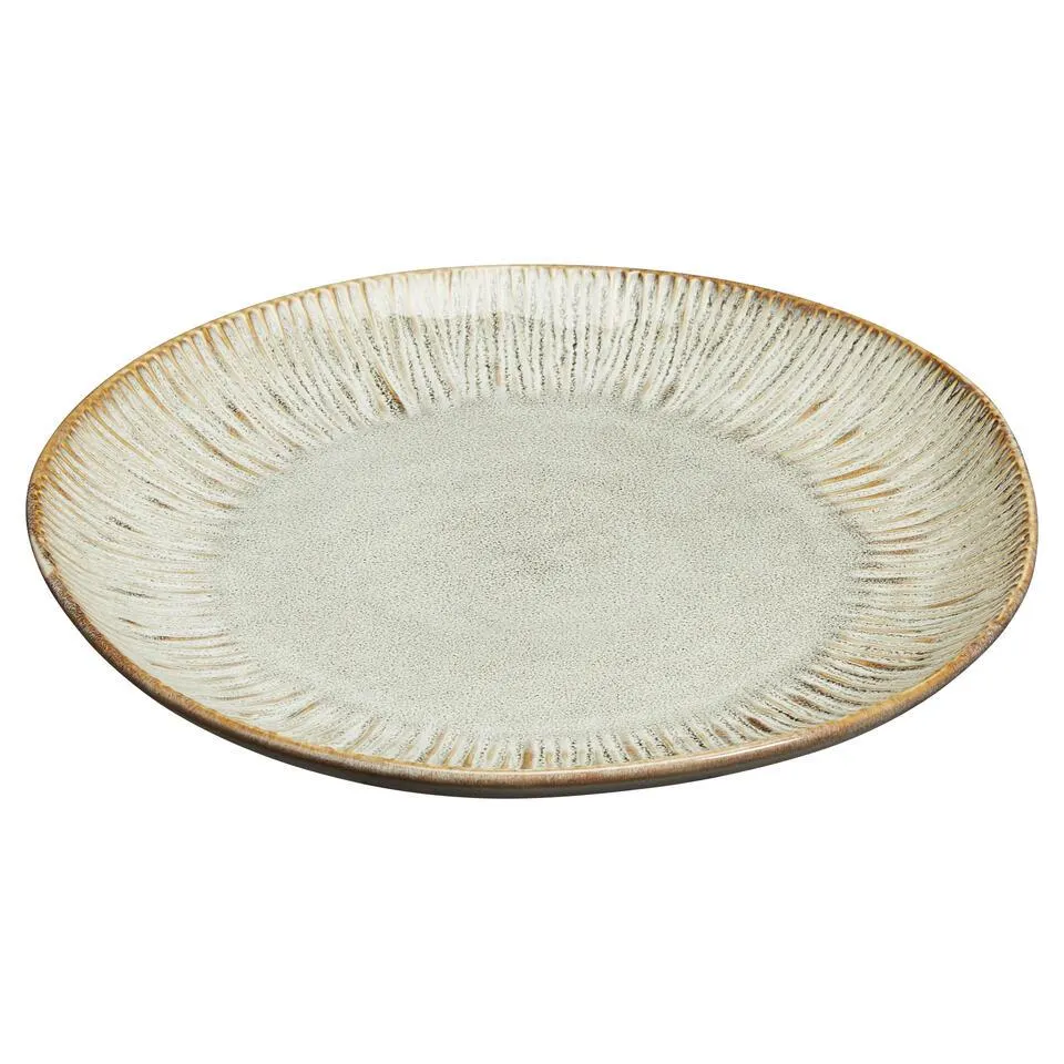 Dinerbord Nordic Print Beige - ø 27 cm