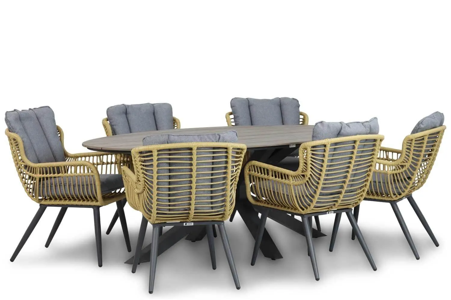 Coco Azzano/Matara 220 cm dining tuinset 7-delig