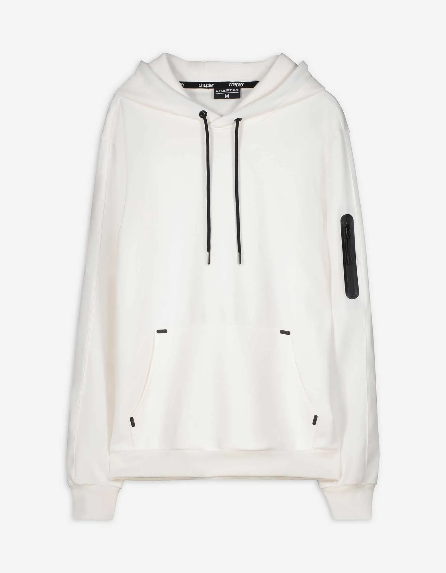 Mikina s kapucí - Jednobarevné - bílá