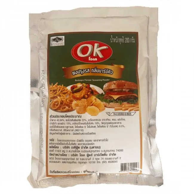 OK Brand Food Kruidenpoeder BBQ Smaak 200g