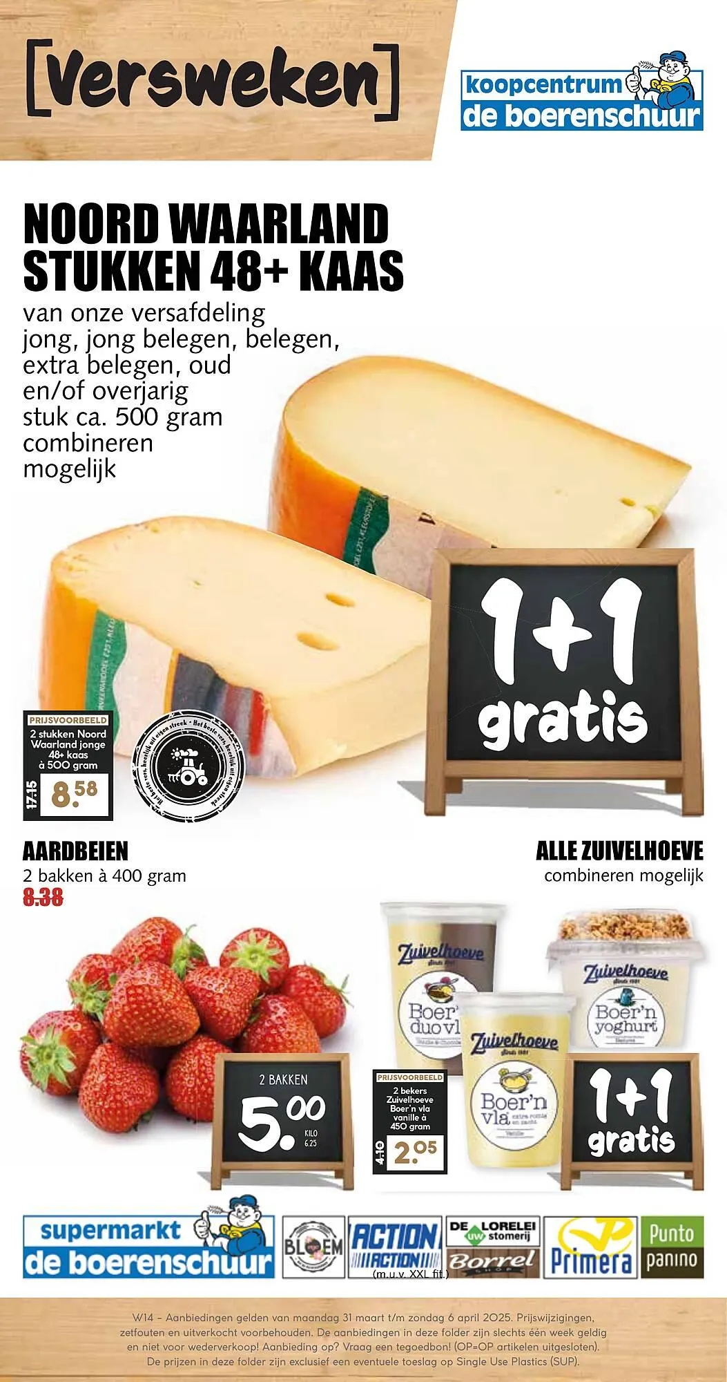 De Boerenschuur folder van 31 maart tot 5 april 2025 - Folder pagina 1