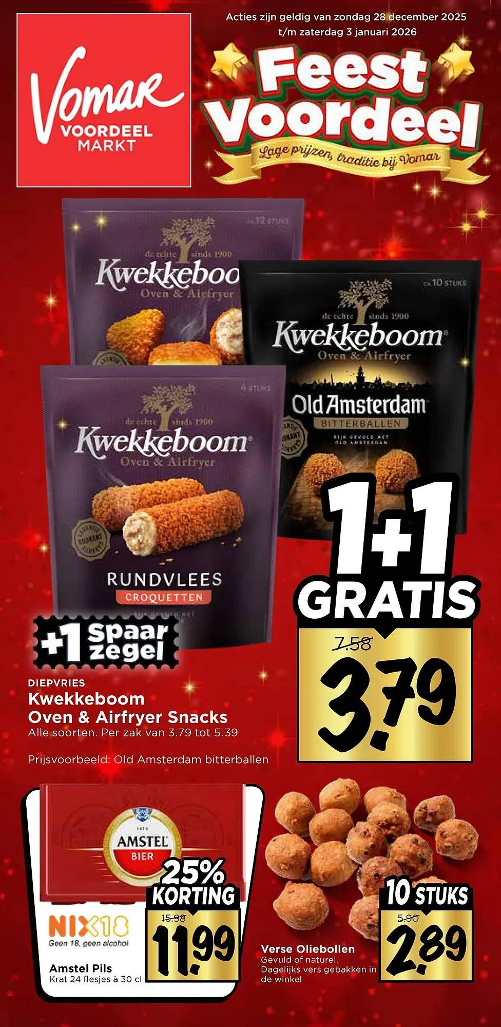 Vomar Voordeelmarkt folder van 28 december tot 3 januari 2026 - Folder pagina 1