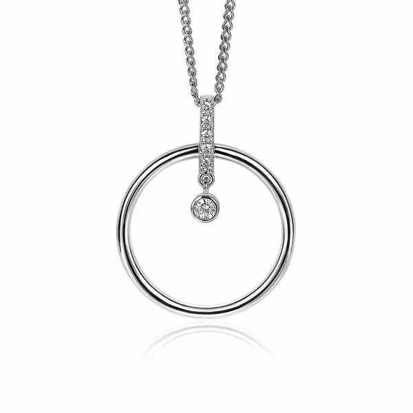 ZINZI Sterling Silver Pendant 32mm