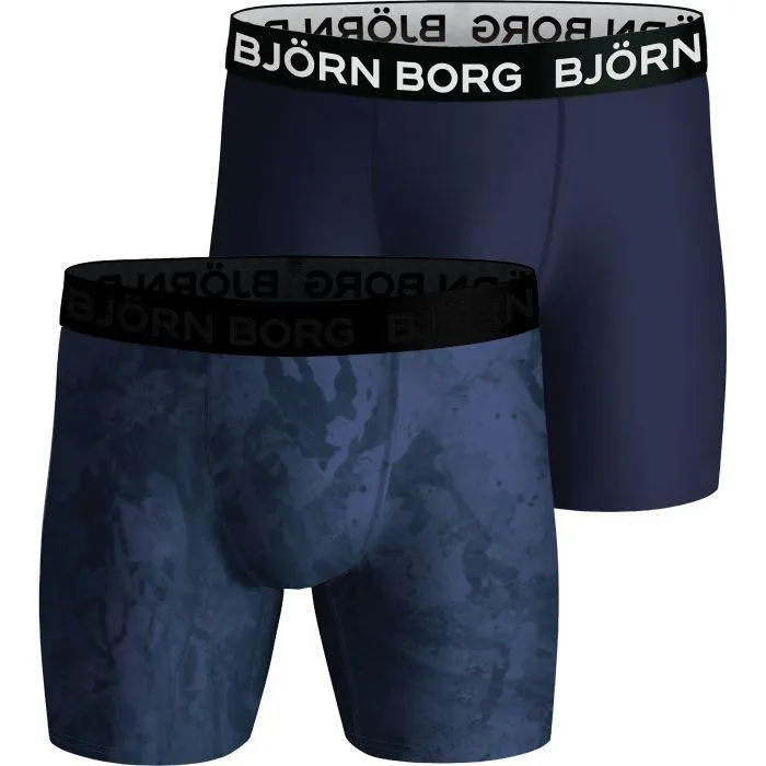 Performance onderbroek heren 2-pack blauw