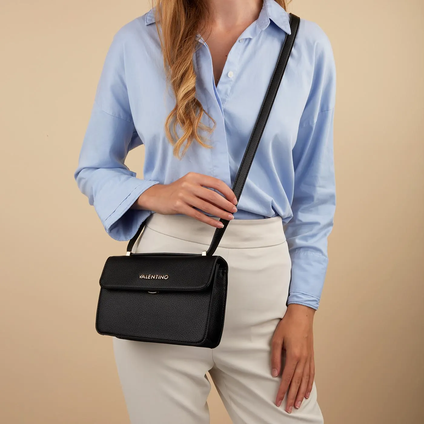 Valentino Bags Special Martu Zwarte Crossbody Tas VBS5UD02NERO