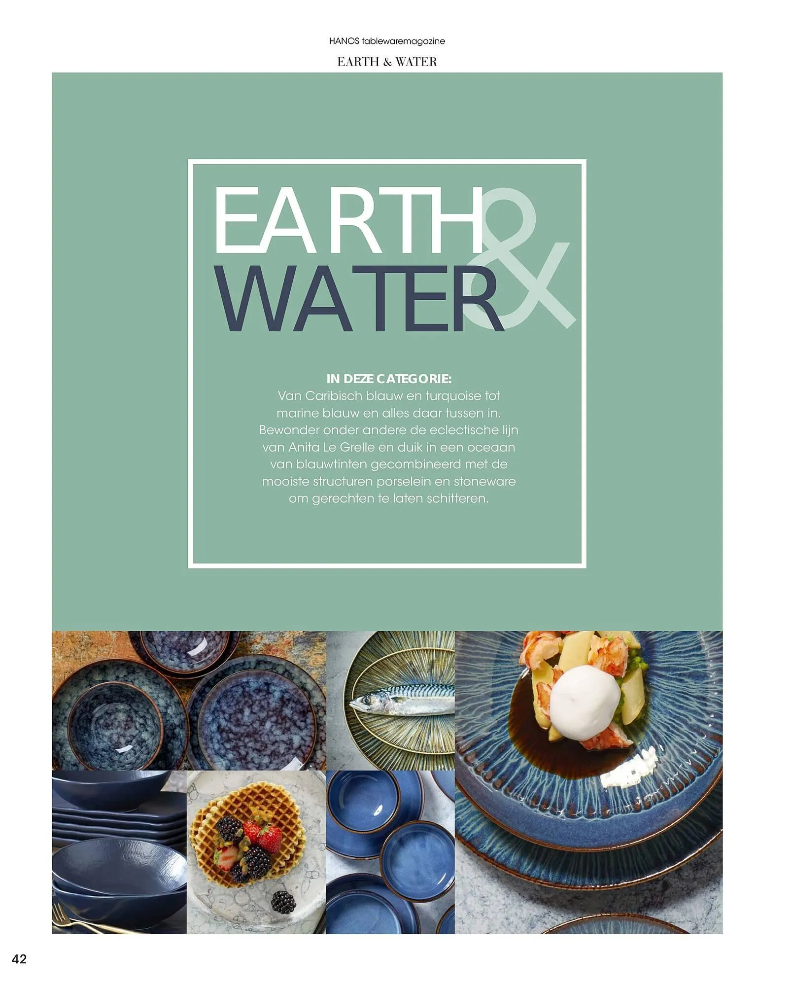 HANOS Tableware Magazine 2023-2024 van 1 januari tot 30 april 2024 - Folder pagina 42