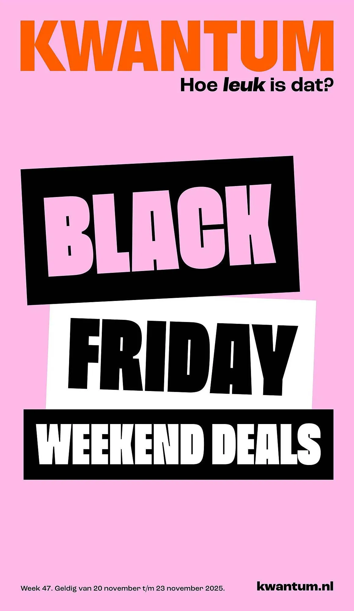 Kwantum folder van 20 november tot 23 november 2025 - Folder pagina 1