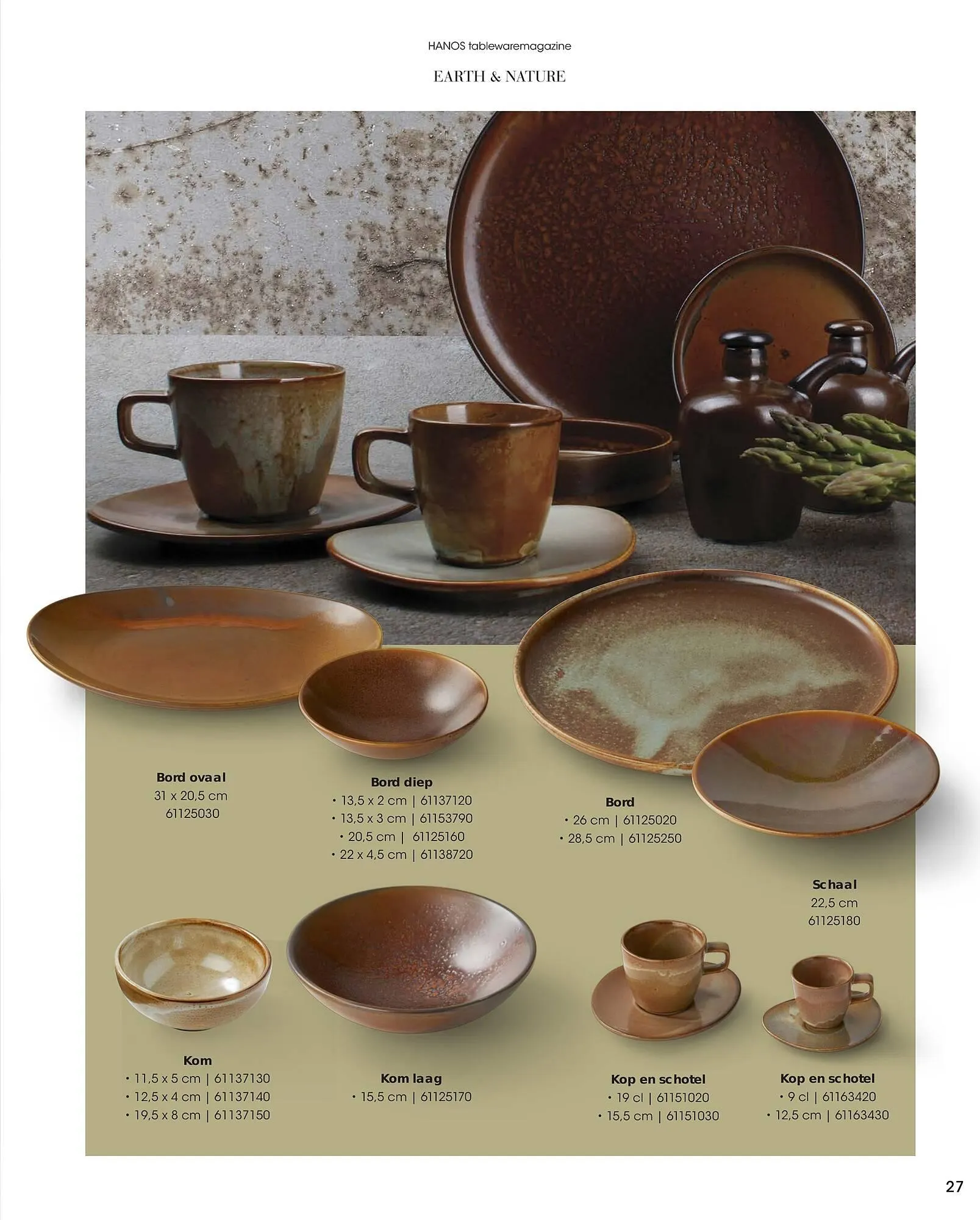 HANOS Tableware Magazine 2023-2024 van 1 januari tot 30 april 2024 - Folder pagina 27